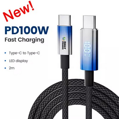 6.5' Digital Display Type C Fast Charging Cable