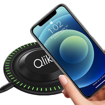15W Fast Charging Wireless Light-Up Charging Pad