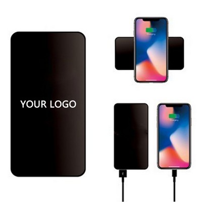 Tempered Glass LED Screen Wireless Power Bank 5000mAh