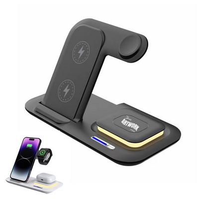 5" 1 Portable Foldable Desktop Mobile Phone Wireless Charger Station