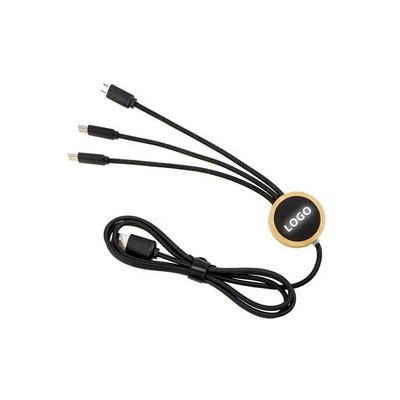 LED LOGO 3-in-1 Charger Cable