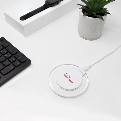 Acrylic Light Up Wireless Charging Pad 10W and 3' Cable