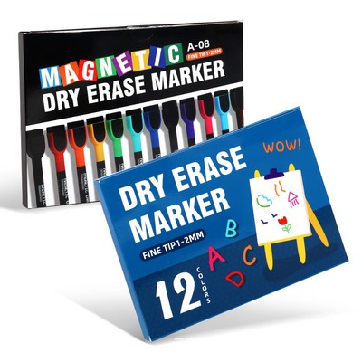 Magnetic Whiteboard Marker with Built-In Eraser